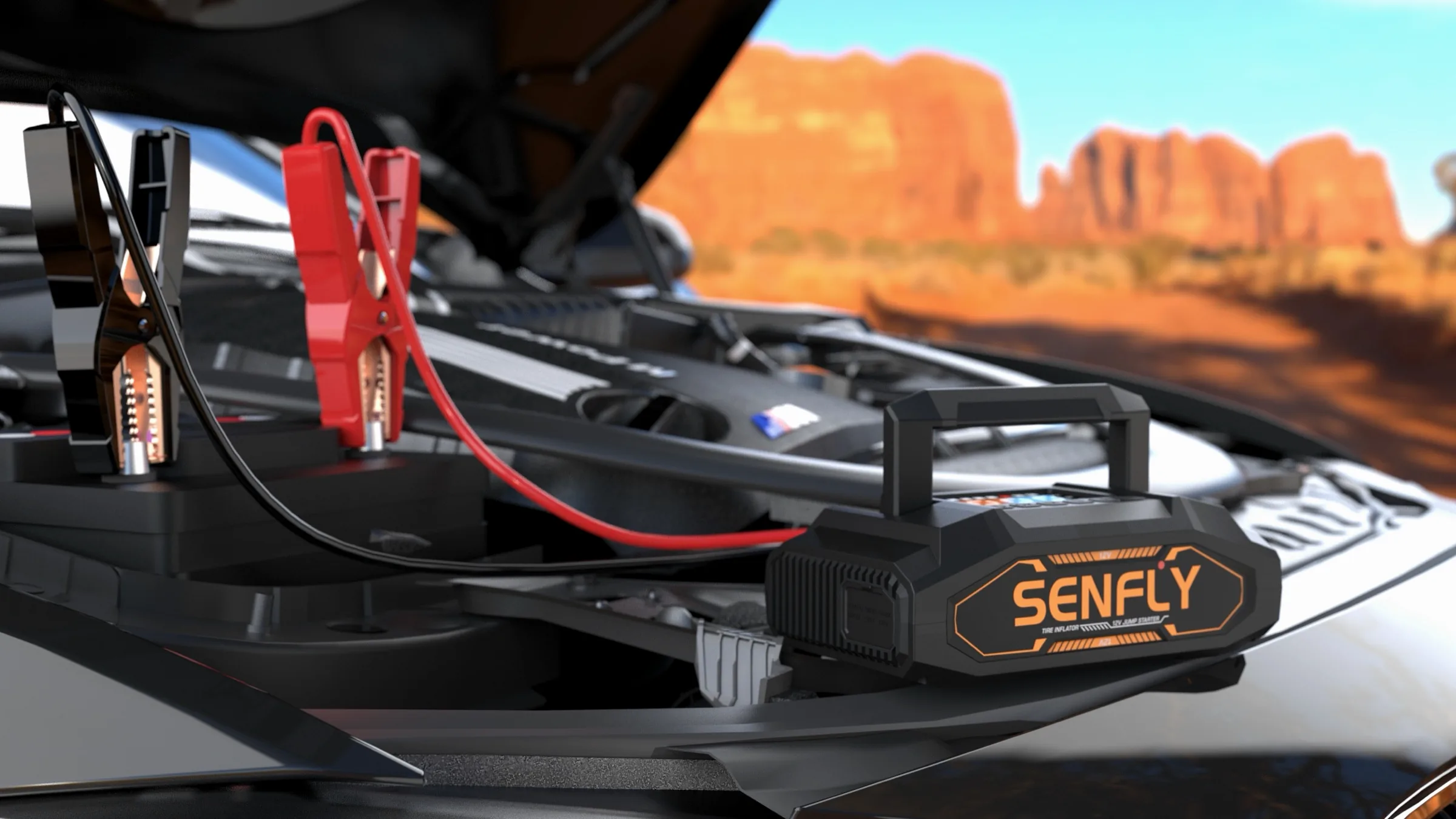 Jump start — Engine-bay use